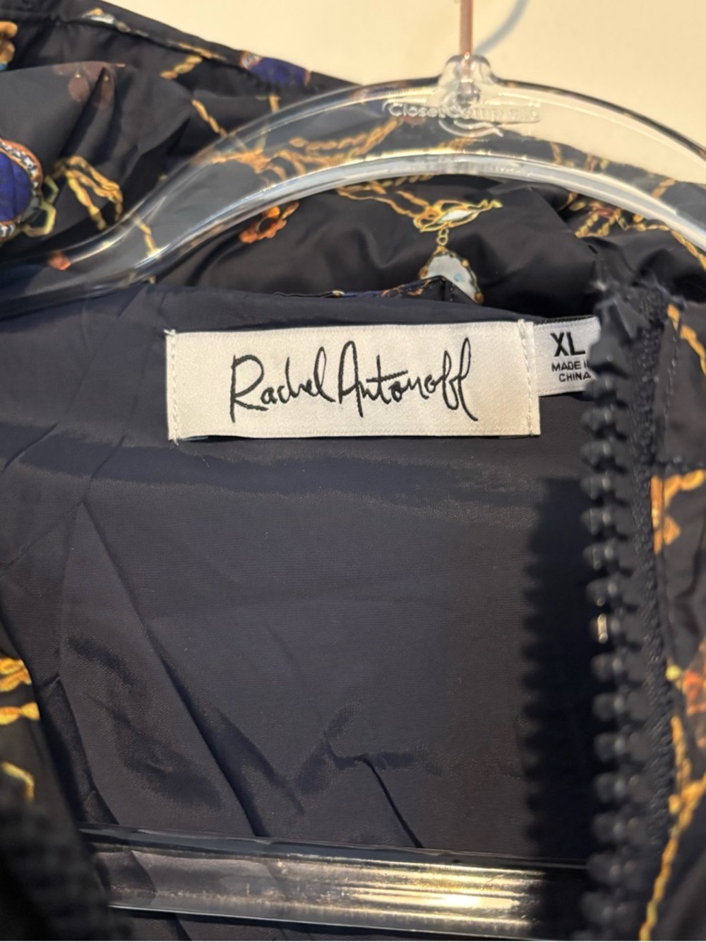 Rachel Antonoff Ace puffer jacket in tree of lost jewels print - Picture 8 of 9